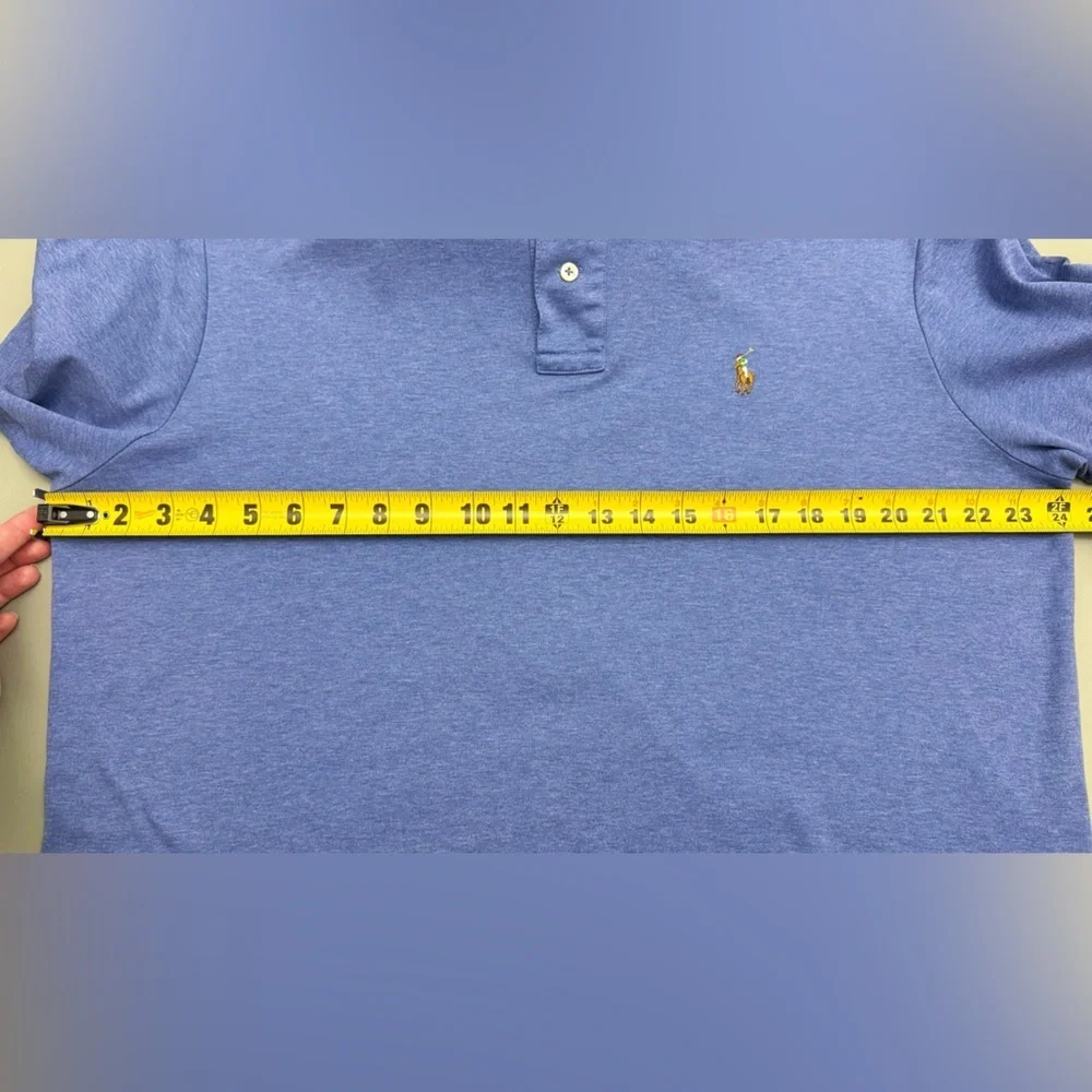 Polo Ralph Lauren Pima Soft Touch Blue Polo Shirt Men’s XL Classic Fit